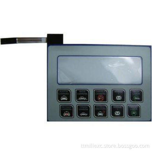 EL Push Button Backlit Membrane Switch , Film Switch For La